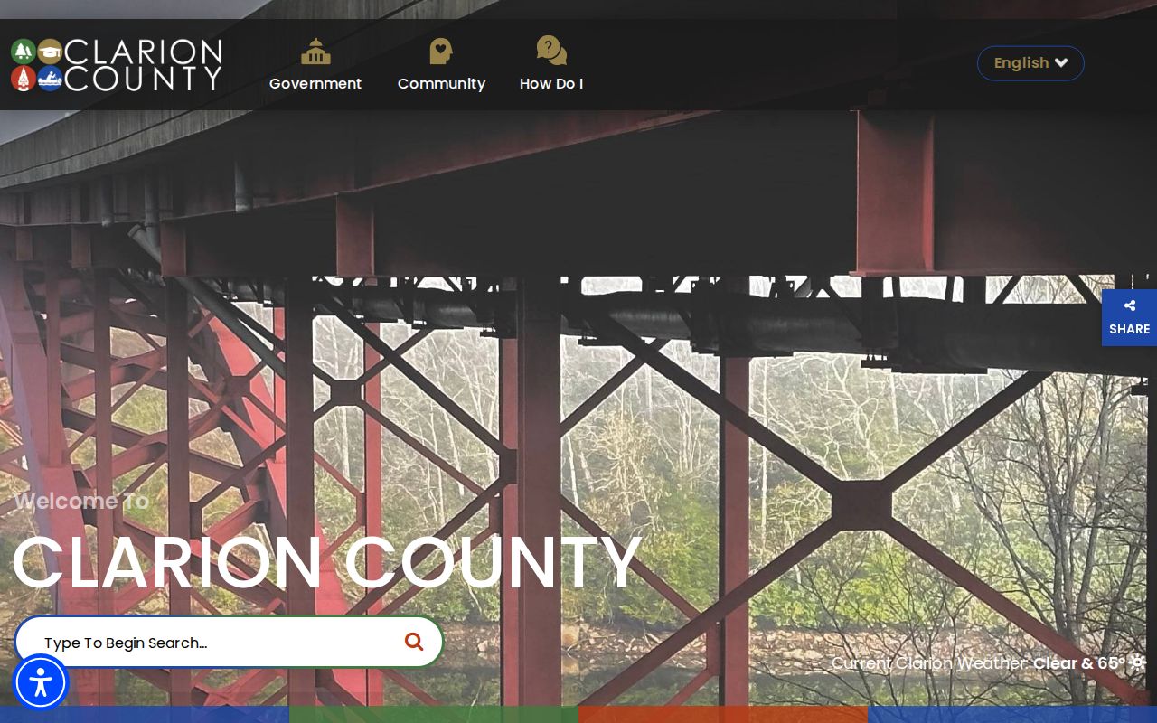 Clarion County government criminal record office directory